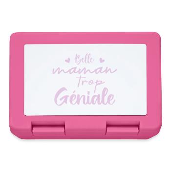 Belle maman trop geniale - Boîte à goûter - rose - Devant