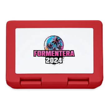 Formentera 2024 Palmen - Brotdose - Rot - Vorne