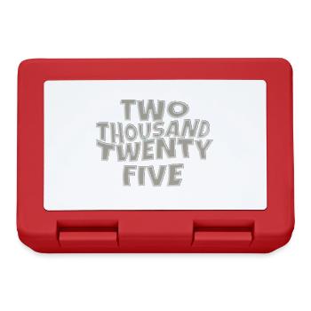 two thousand twenty five 4 - Brotdose - Rot - Vorne