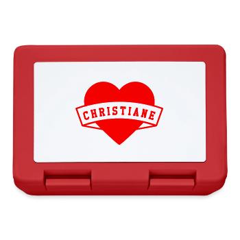 Christiane Herzen - Boîte à goûter - rouge - Devant