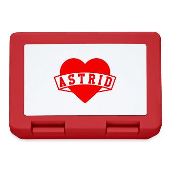 Astrid Herzen - Brotdose - Rot - Vorne