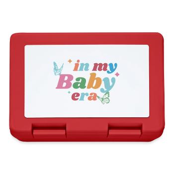 In My Baby Era – Bunt & Verspielt - Brotdose - Rot - Vorne