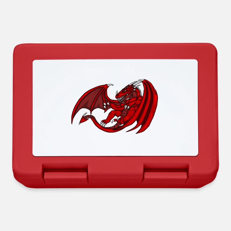 Logo Drache Neu - Brotdose - Rot