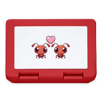Ant Couple Love Valentine's Day - Lunchbox - red - Front