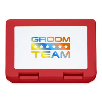 Groom Crew Bunt - Brotdose - Rot - Vorne