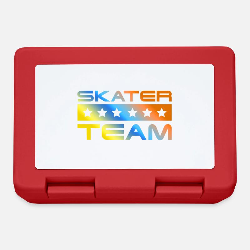 Patineur Crew Coloré - Boîte à goûter - rouge