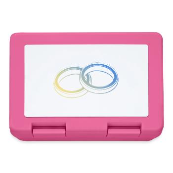 Eheringe Hochzeit - Brotdose - Pink - Vorne