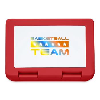 Basketball Crew Bunt - Brotdose - Rot - Vorne