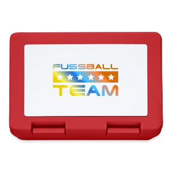 Fussball Crew Bunt - Brotdose - Rot - Vorne