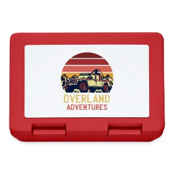Overland Adventure Retro Sunset Jeep - Lunchbox - red - Front