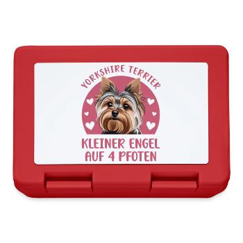 Yorkshire Terrier - Kleiner Engel auf 4 Pfoten - Brotdose - Rot - Vorne