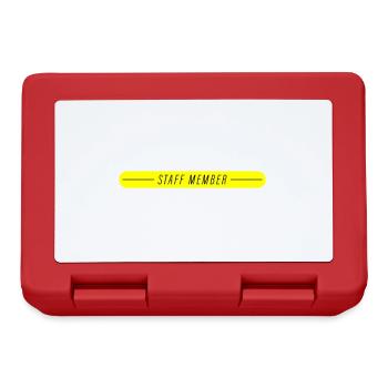 Membre du personnel - Boîte à goûter - rouge - Devant