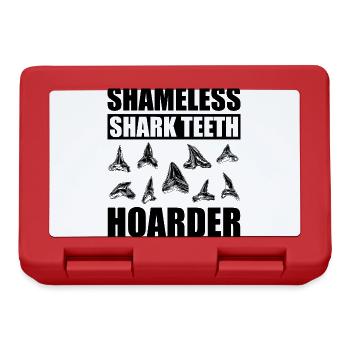 dents de requin fossilisées - Boîte à goûter - rouge - Devant