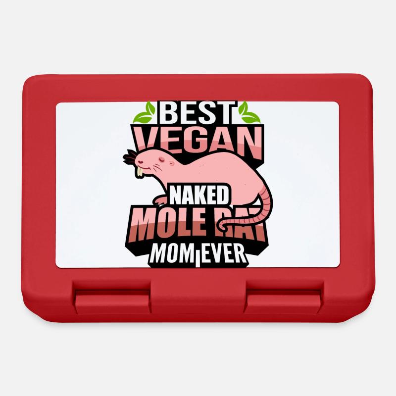 Naked mole rat vegan - Lunchbox - red