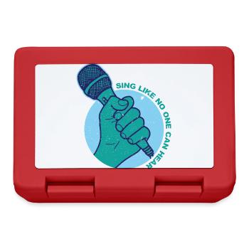 Singing music microphone - Lunchbox - red - Front