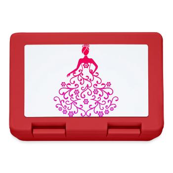 Miss Quince dress skirt wedding symbol bride - Lunchbox - red - Front