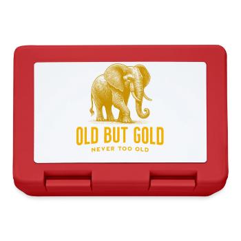 Old but Gold nie zu alt mit Big Elephant - Brotdose - Rot - Vorne