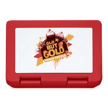 Old but Gold Graffiti Retro Never too Old - Lunchbox - red - Front