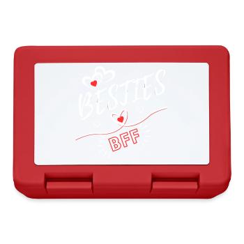 Besties Best friends Forever BFF Friends Keepsake - Lunchbox - red - Front