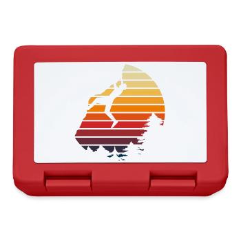 Vintage Mountain Sports Retro Rock Climbing - Lunchbox - red - Front
