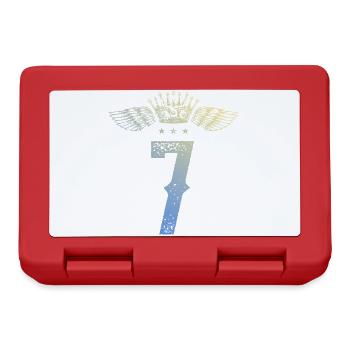 7 Couronne numérique - Boîte à goûter - rouge - Devant