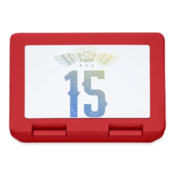 15 Couronne numérique - Boîte à goûter - rouge - Devant