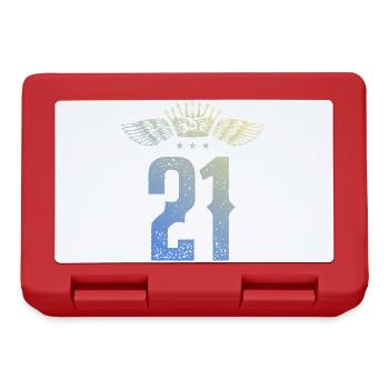 21 Number crown - Lunchbox - red - Front