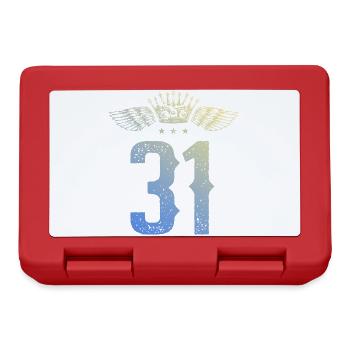 31 Number crown - Lunchbox - red - Front