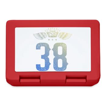 38 Number crown - Lunchbox - red - Front
