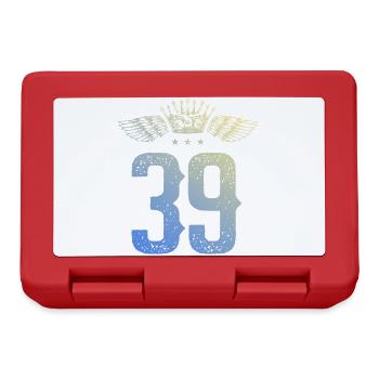 39 Couronne numérique - Boîte à goûter - rouge - Devant