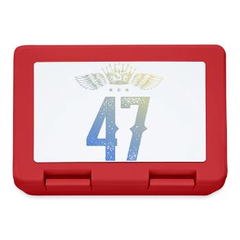 47 Couronne numérique - Boîte à goûter - rouge - Devant