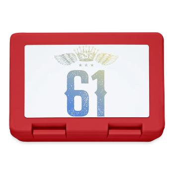 61 Couronne numérique - Boîte à goûter - rouge - Devant