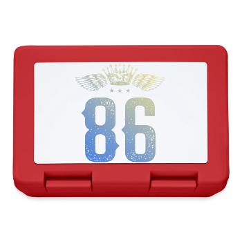 86 Nombre de couronnes - Boîte à goûter - rouge - Devant