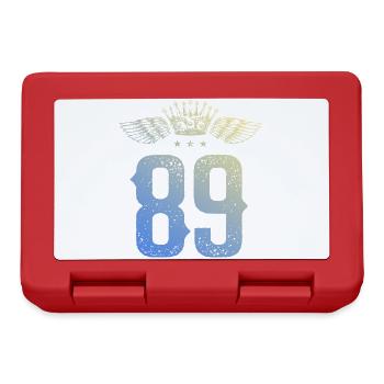 89 Couronne numérique - Boîte à goûter - rouge - Devant