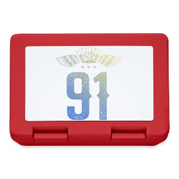 91 Number crown - Lunchbox - red - Front