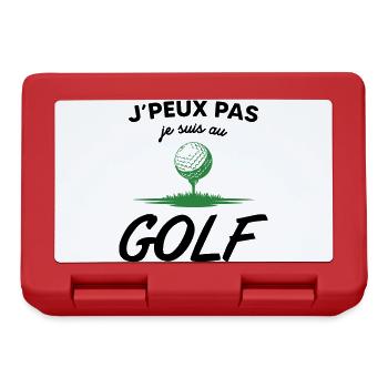 J'peux pas je suis au Golf - Boîte à goûter - rouge - Devant