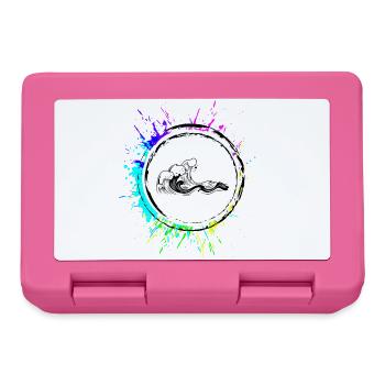 Symbole de l’icône de vague - Boîte à goûter - rose - Devant