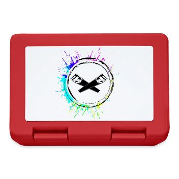Symbole de l’icône de la scie - Boîte à goûter - rouge - Devant