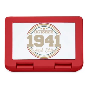 Born October 1941 Retro Anniversary October 1941 - Lunchbox - red - Front