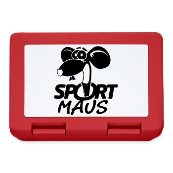 Sportmaus négative - Boîte à goûter - rouge - Devant