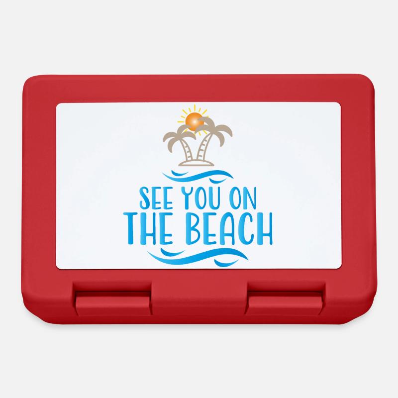 Beach - Lunchbox - red