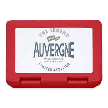 MADE IN AUVERGNE région cadeau - Boîte à goûter - rouge - Devant