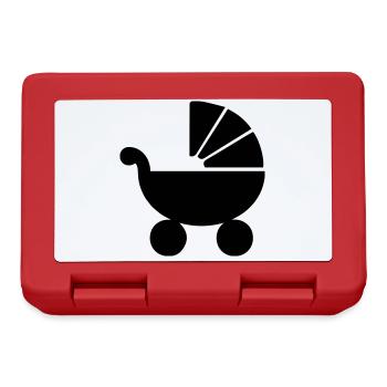 Kinderwagen baby - Brotdose - Rot - Vorne