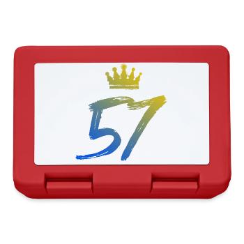 57 Couronne numérique - Boîte à goûter - rouge - Devant
