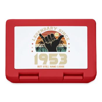 birthday born in 1953 Cool surf gift 70 years - Lunchbox - red - Front