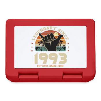 birthday born in 1993 Cool surf gift 30 years - Lunchbox - red - Front