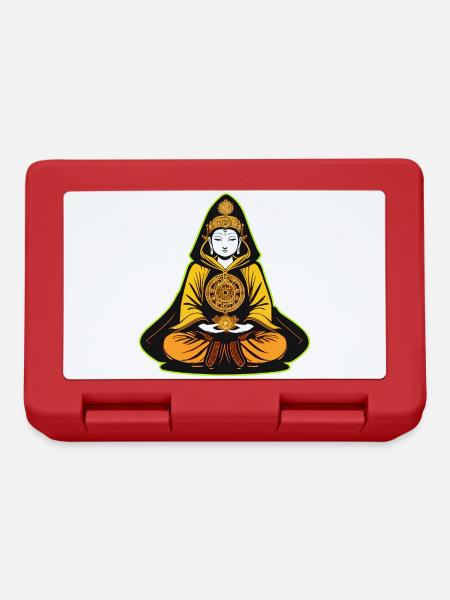 Buddha in Yoga Position - Brotdose - Rot