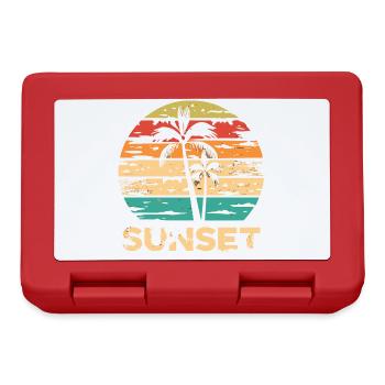 Retro Sunset Art - Lunchbox - red - Front