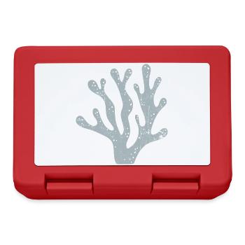 Azure Coral Silhouette - Lunchbox - red - Front