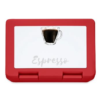 Espresso Coffee Lover Barista Café Shirt - Lunchbox - red - Front